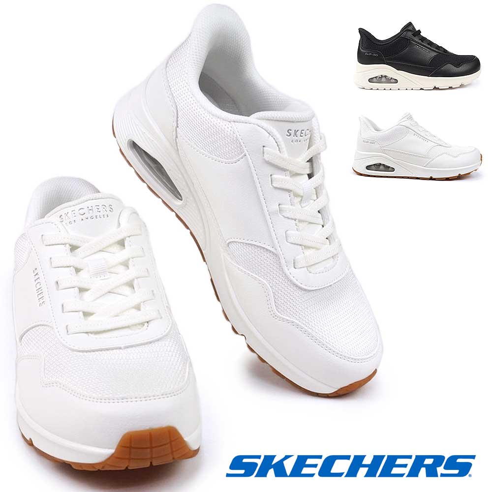 スケッチャーズ スニーカー 177117W スリップインズ ウノ - バンクシア レディース スリッポン 幅広 SKECHERS UNO BANKSIA