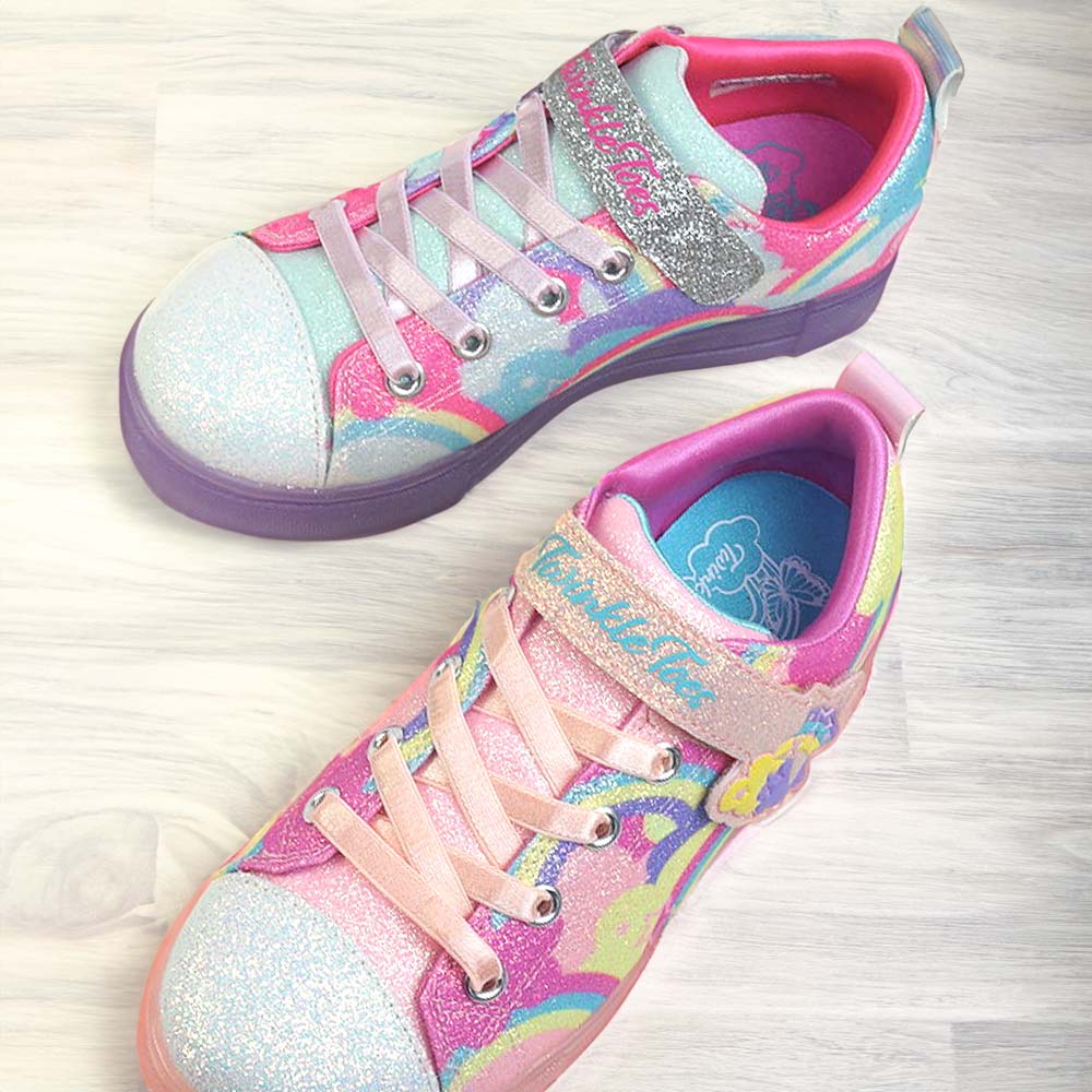 Qoo10] スケッチャーズ 光る靴 エスライツ トゥインクル スパー